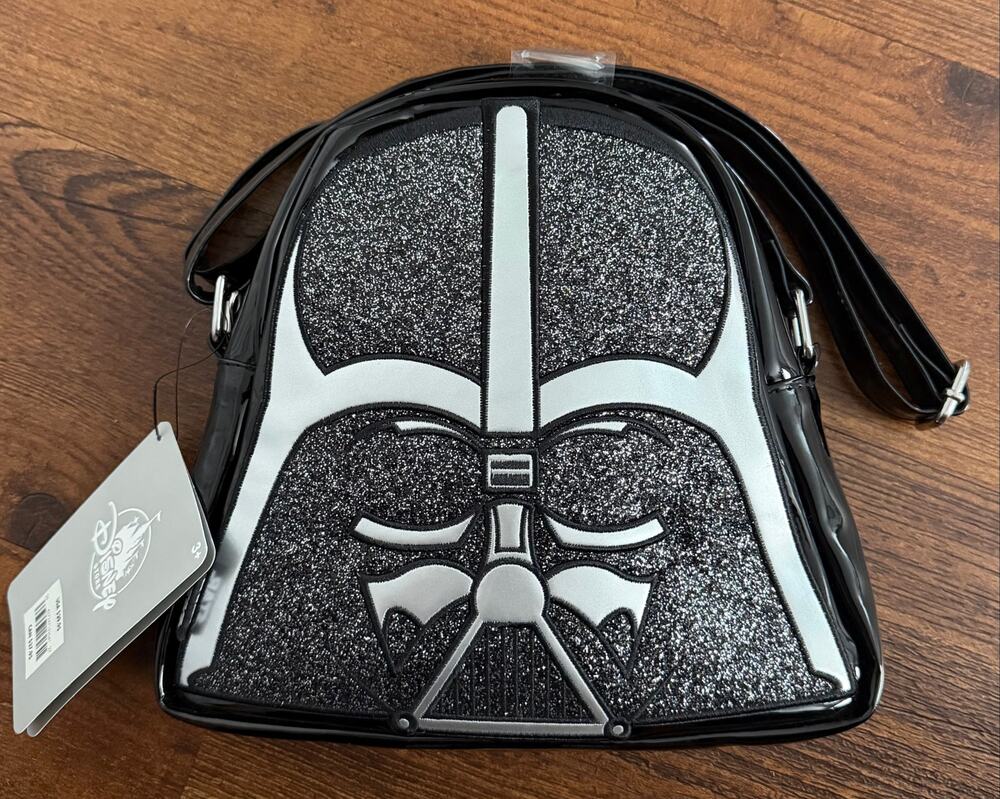 Disney Star Wars Darth Vader Sparkle Glitter Crossbody Purse NWT